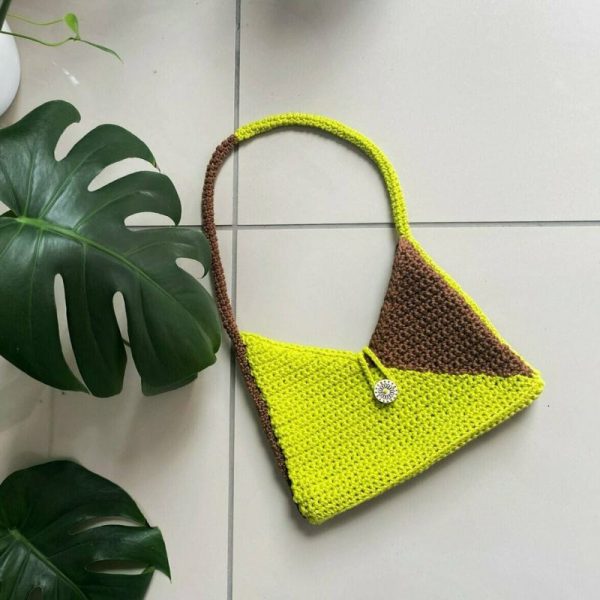 Crochet Bag Pattern -Two Tone V