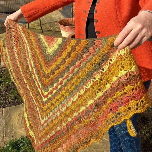 Crochet Shawl Pattern - Dune