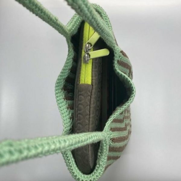Crochet Tote Bag Pattern - Mint Choc