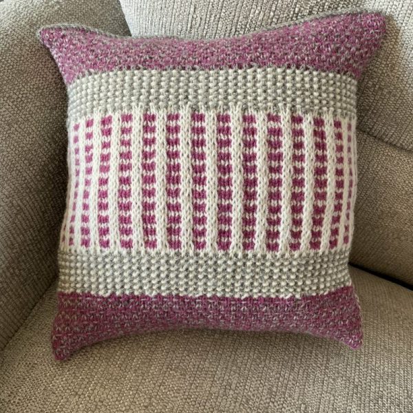 Cushion Cover Knitting Pattern - Slip Stitch