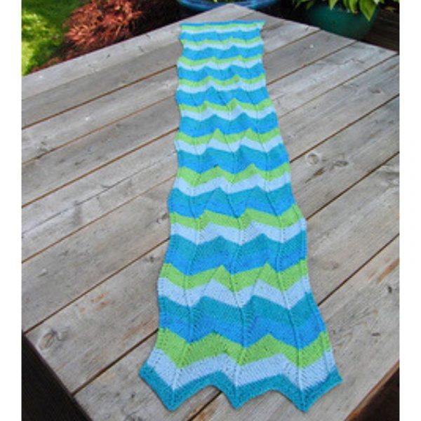 Chevron Knitted Scarf Pattern